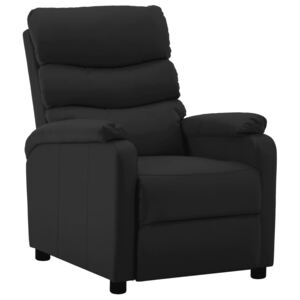 VidaXL fekete műbőr dönthető fotel