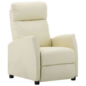 VidaXL krémszínű műbőr dönthető szék