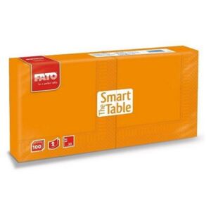 Szalvéta, 24x24cm, narancs, 2 rétegű, 100 lap/csomag, 24 csomag/karton