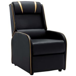 VidaXL fekete és arany műbőr dönthető fotel