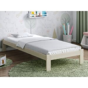 AMI bútorok Anzu VitBed ágy 90x200cm fehérített fenyő