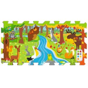 Hab puzzle erdő mintával – 8 darabos