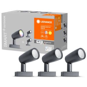 Ledvance Smart+ WIFI GardenPole RGBW kültéri földbeszúrható LED spot lámpa készlet IP65 3db 295mm