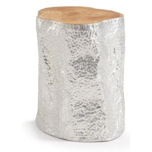 Hoko ezüstszínű tekfa tárolóasztal - La Forma