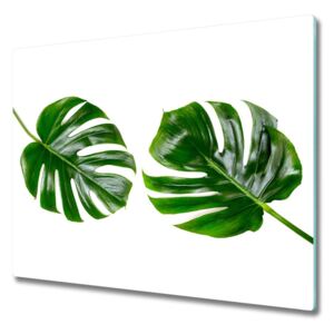 Üveg vágódeszka trópusi levelek 60x52 cm