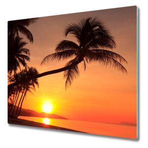 Üveg vágódeszka Sunset Beach 60x52 cm