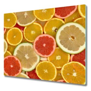 Üveg vágódeszka Citrusfélék 60x52 cm