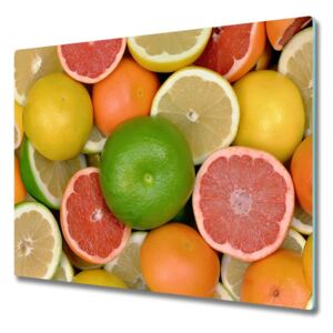 Üveg vágódeszka Citrusfélék 60x52 cm