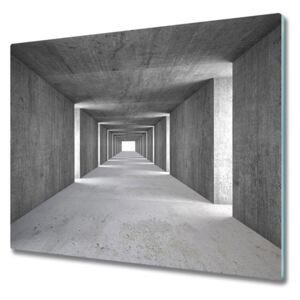 Üveg vágódeszka A beton alagút 60x52 cm