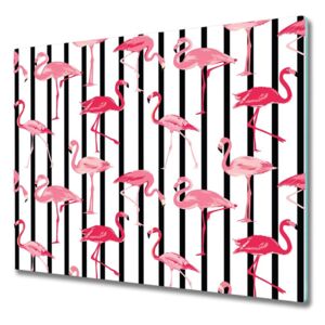 Üveg vágódeszka flamingók rudak 60x52 cm