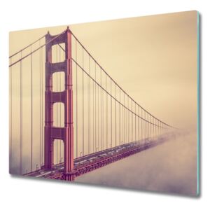 Üveg vágódeszka Bridge San Francisco 60x52 cm