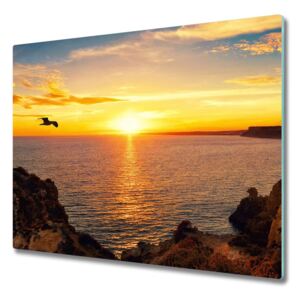 Üveg vágódeszka Sunset tengeren 60x52 cm