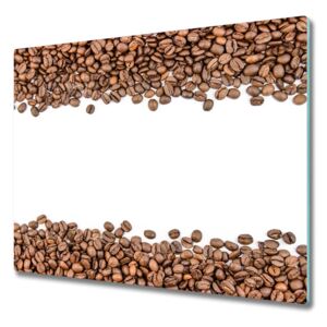 Üveg vágódeszka Kávébab 60x52 cm
