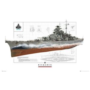 World Of Warships - Bismark Plakát, (91,5 x 61 cm)