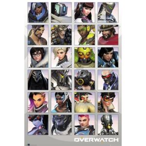 Plakát Overwatch - Character Portraits, (61 x 91.5 cm)