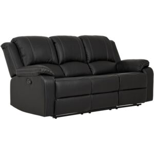 Háromszemélyes relax fotelágy UV4 Fekete