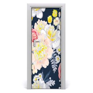 Fotótapéta ajtóra Csokor virág 75x205 cm