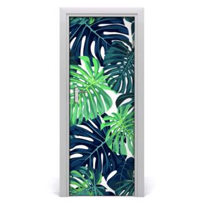 Poszter tapéta ajtóra trópusi levelek 75x205 cm