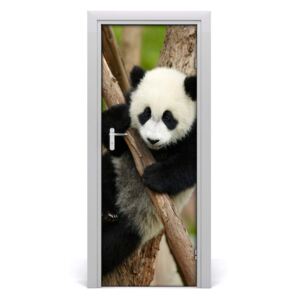 Ajtó tapéta Panda egy fa 75x205 cm