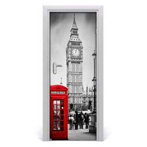 Ajtóposzter Big Ben, London 75x205 cm