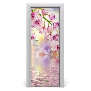 Ajtóposzter ajtó orchidea 75x205 cm