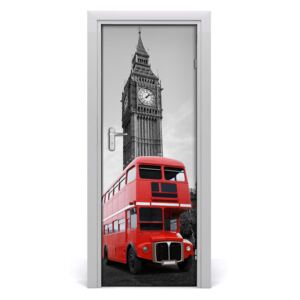 Ajtó tapéta London busz 75x205 cm