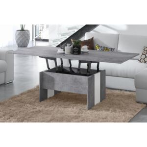 Mazzoni SOLO beton / fehér , összecsukható és kihajtható asztal