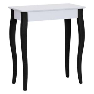Lilo fehér konzolasztal fekete lábakkal, 65 cm széles - Ragaba