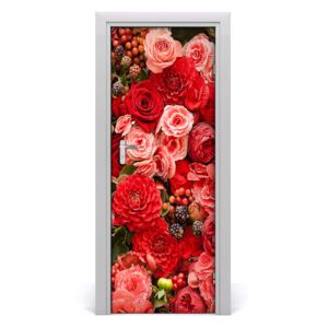 Ajtóposzter Csokor virág 75x205 cm