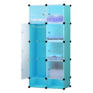Műanyag elemes szekrény (kék)