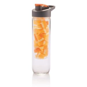 Loooqs narancssárga vizespalack szűrővel, 800 ml - XD Design