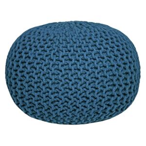 Knitted kék kötött puff - LABEL51