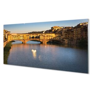 Akrilképek Olaszország Sunrise hidak 100x50 cm