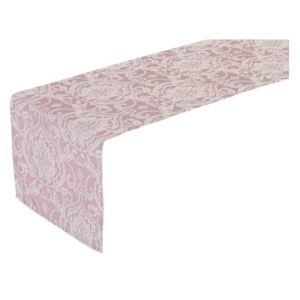 Vintage rózsaszín asztali futó, 150 x 45 cm - Unimasa