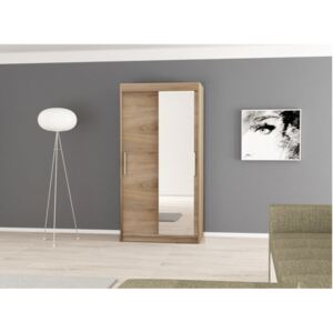 MORI 2 tolóajtós szekrény 100, 100x200x62, sonoma