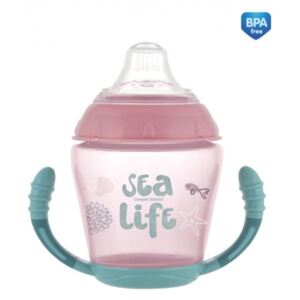 Canpol baba kiömlésgátló pohár Akvárium - rózsaszín