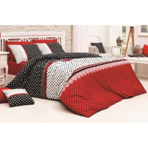 Kétrészes ágytakaró Vanesa piros, 240x220 cm