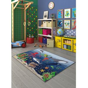 Gyermekszőnyeg a tenger alatti világ mintájával, 200 x 290 cm - Unknown