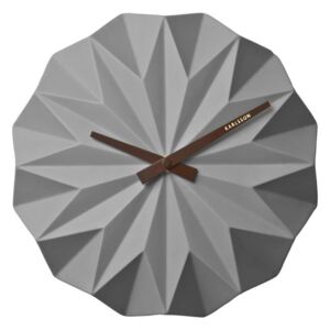 Origami szürke falióra - Karlsson