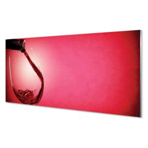 Akrilképek Piros háttér üveg bal 100x50 cm