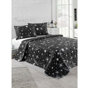 Starry Night pamut ágytakaró kétszemélyes ágyra és párnahuzatok szett, 200 x 220 cm