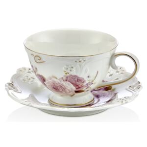 Franz Garry 6 db-os porcelán csésze és csészealj készlet - Kutahya