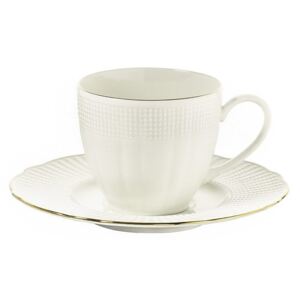 Café 6 db porcelán kávéscsésze és csészealj, 50 ml - Kutahya