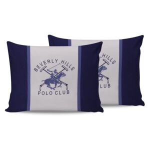 Polo Club Blue pamutpárna, 2 darabos szett, 50 x 70 cm