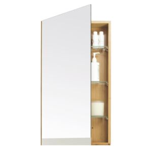 Arena Bamboo bambusz fürdőszoba szekrény tükrös ajtóval - Wireworks