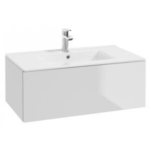 Deftrans Torino D80 fürőszoba bútor + csaptelep (magasfényű fehér)