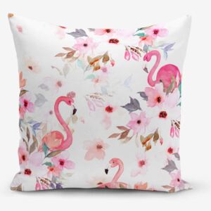 Flamingo Party pamutkeverék párnahuzat, 45 x 45 cm - Minimalist Cushion Covers