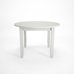 Lass fehér kinyitható bükkfa étkezőasztal, Ø 110 x 75 cm - Artemob