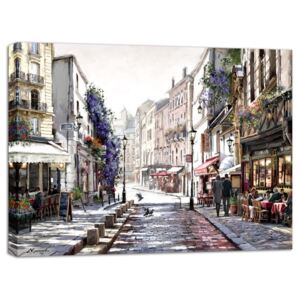 Canvas Watercolor Paris Mood fali kép, 85 x 113 cm - Styler