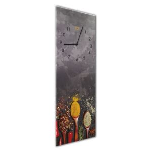 Glassclock Spoons falióra, 20 x 60 cm - Styler